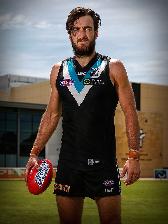 AFL 2016 Training - Port Adelaide 260116 Charlie Dixon is set to make his Port Adelaide debut in the club's final NAB Challenge game - ${keywords}